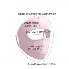 Summer Ice Silk Face Balaclava Full Cover Summer Sun Ultra UV Protection Thin