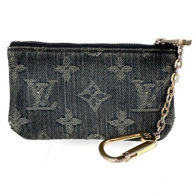 Louis Vuitton Key Case Coin Purse M95343 Pochette Cle Denim Blue