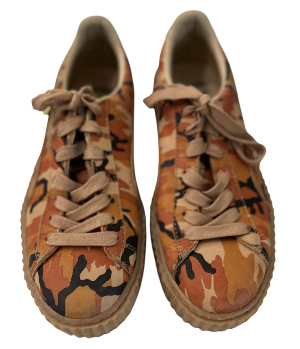 Fenty Camouflage Puma Shoes Camo Puma X Rihanna Mujer Naranja