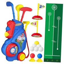Toddler Golf Set for Boys Girls 2 3 4 5 Years Old, Kids Golf golf with mat