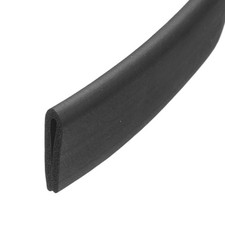 Rubber Edge Trim 3/16" 4mm x6.6Ft U Channel Protector 2-4mm Black 10mmx17mm