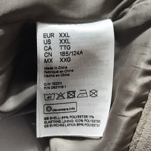 H&M Men's 2XL Full Zip Faux Suede Biker Jacket - Picture 7 of 8