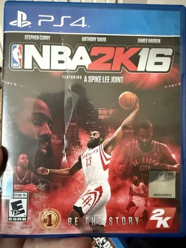 2K NBA 2K16 PS4 Game Disc w/ Case & Manual, Multiplayer Online Play