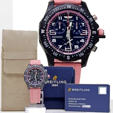 NEW Breitling Enduarance Pro 38mm Black Dial Pink Rubber X83310D41B1S1 #BR211