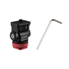 Red 1/4 Inch Screw Andoer 180 Mini Ballhead Hot Flash Shoe Mount O3 XFOD