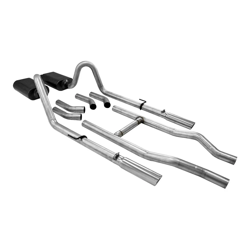 Flowmaster 817174 Crossmember Header Back Exhaust for Bel Air One-Fifty Two-Ten Foto 3 de 4