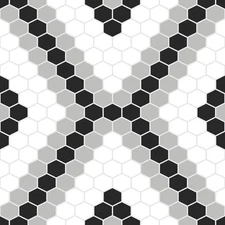 FP2950 Leyton Peel  Stick Floor Tiles, Black