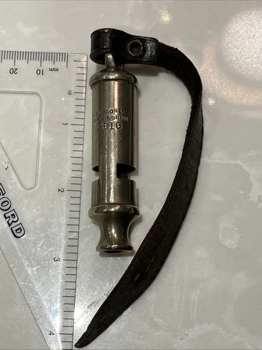 Whistle By Hudson WW1 military dated with original button hook