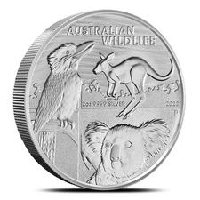 2022 2 oz Australian Silver Wildlife Coin