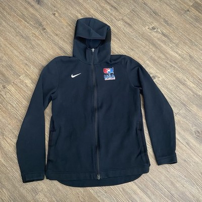 Nike Showtime Jacket Dri Fit USA Wrestling Full Zip Black Hoodie