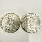 1986 American Silver Eagle 1 oz .999 Fine Lot Of 2 Silver Coin ASE Bu Condition