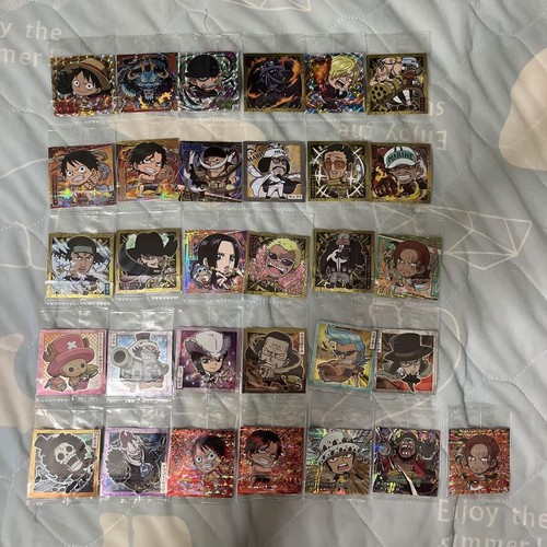 One Piece Great Pirate Wafer Sticker Log 2 Full Set 31pcs Unopened Lot