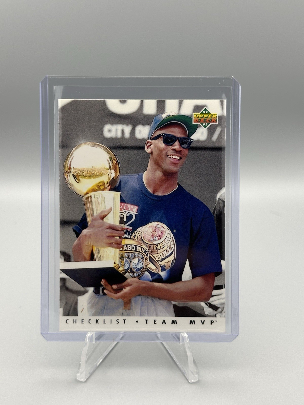 1992-93 Upper Deck # TM1 Michael Jordan - Team MVP Checklist