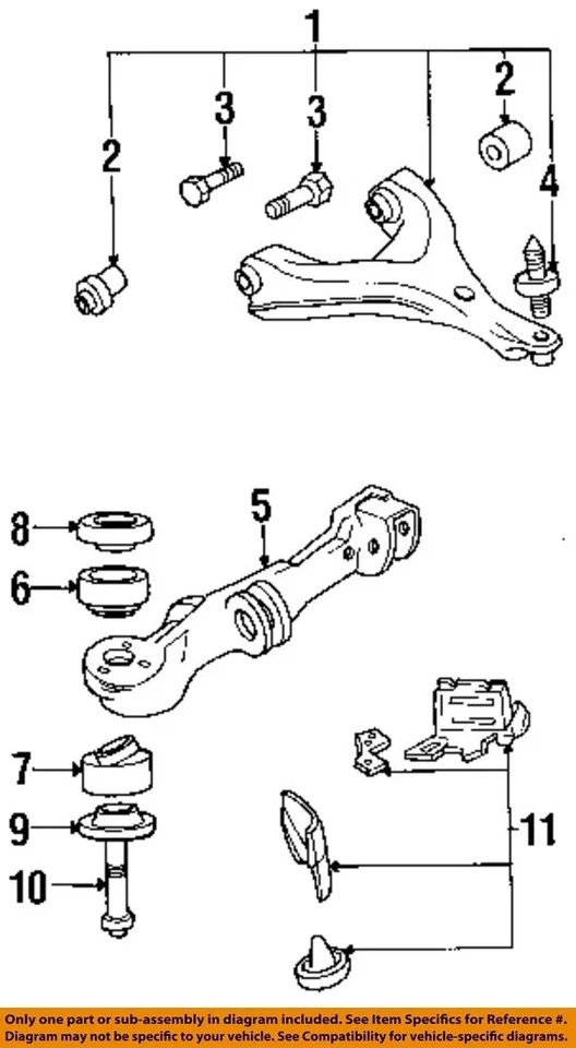 1991-1999 GM ТРАНСМИССИЯ И ПЕРЕДНЯЯ ПОДВЕСКА РАМА, ВЕРХНИЙ ИЗОЛЯТОР, P/N 25536050 - Изображение 3 из 4