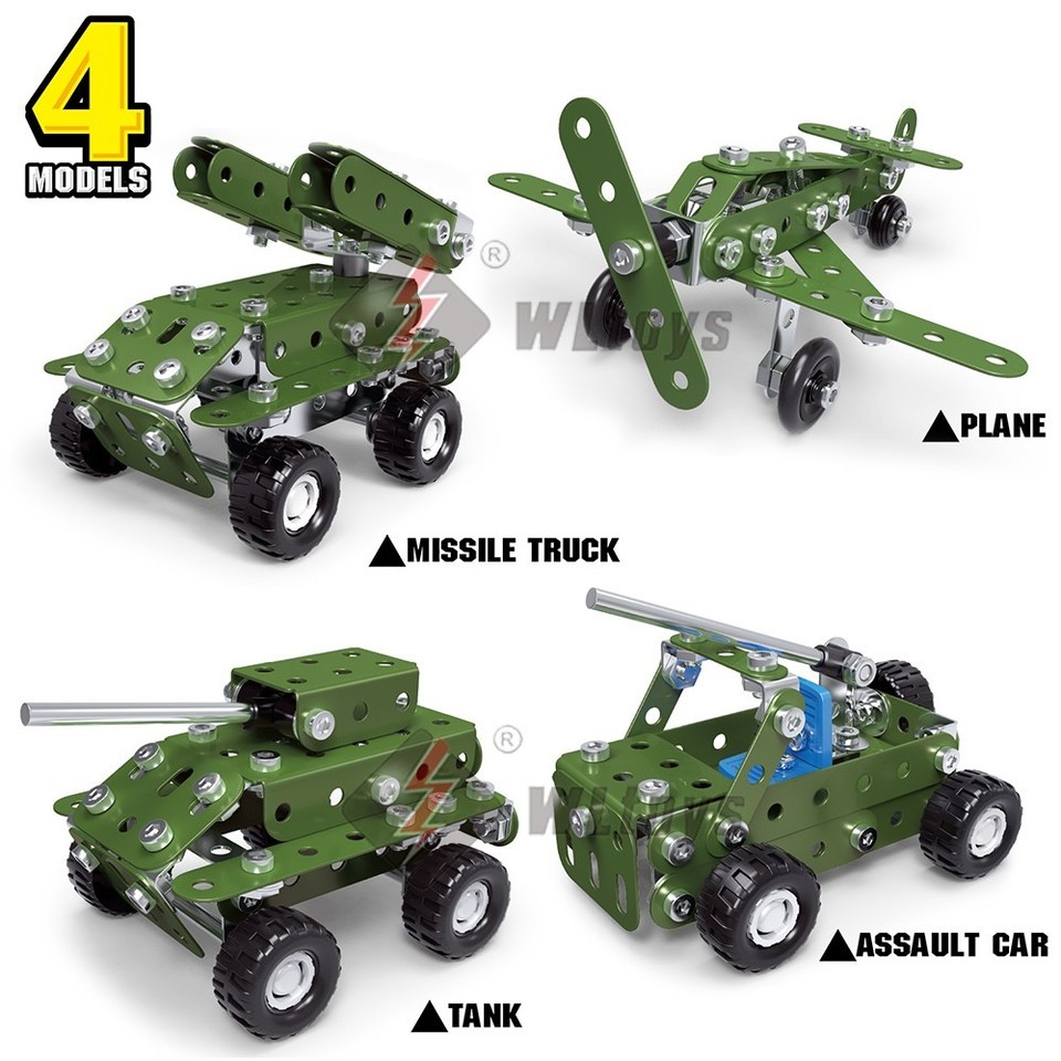Creative DIY Metal Building Block Toy Set – 3D Model Construction Kit ...