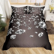 Glitter Bedding Set for Girls Boys Child Teens,3D Sparkles Crystal Duvet Cove...