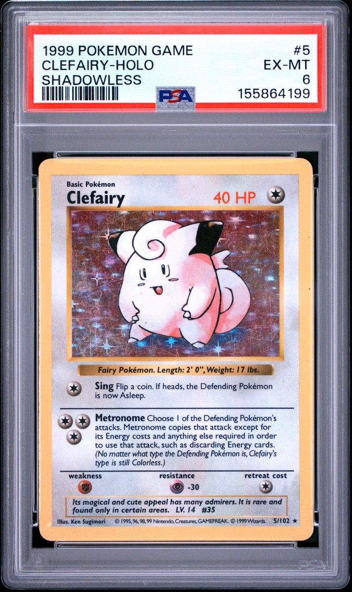 Clefairy 5/102 Base Set (Shadowless) Holo for sale online | eBay