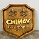 CHIMAY PERES TRAPPIST VTG BELGIUM BEER WOOD 14X16 GENUINE BAR SIGN