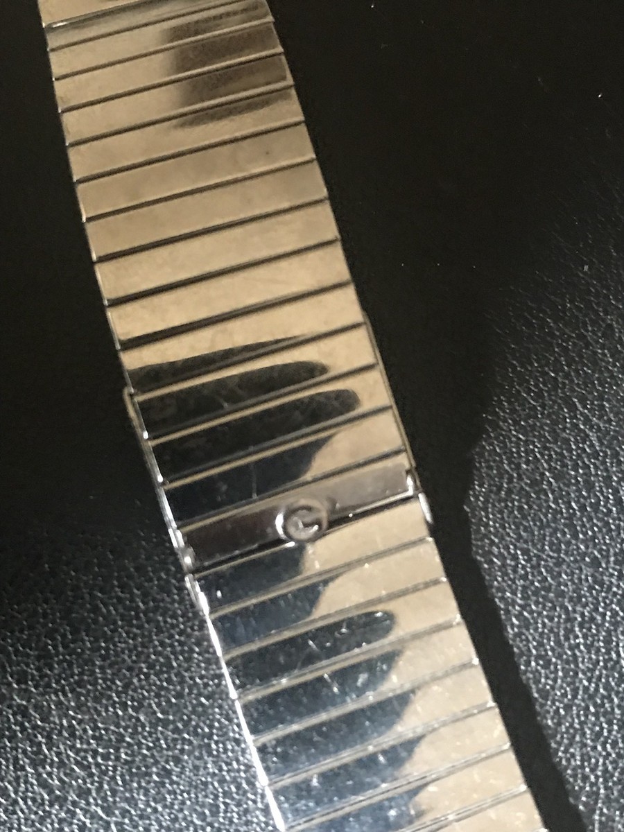 Vintage Rare Gemex USA Stainless Bracelet Curved Ends 19mm Vintage Rare Gemex USA Stainless Bracelet Curved Ends 19mm