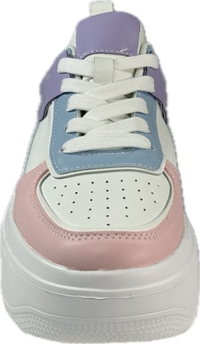 Women's White-multicolor Lightweight Platform Sneakers US Size 7-7.5 - Picture 3 of 6