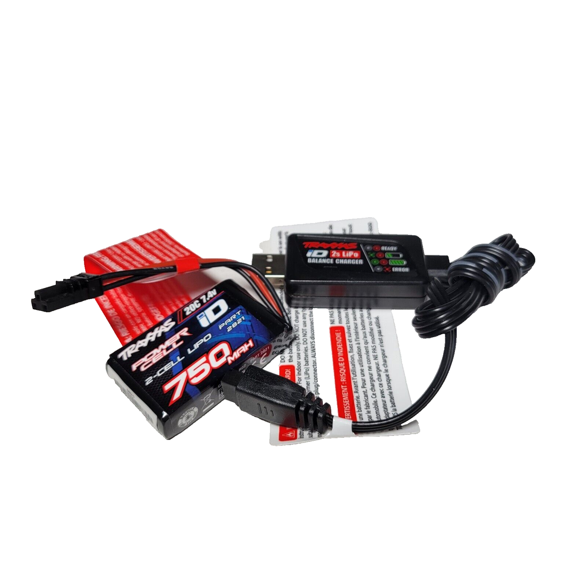 トラクサス trx4m ディフェンダー　バッテリー2個　TRAXXAS Fits Traxxas Trx-4M Bronco Battery 2S 750mah Lipo & USB Charger