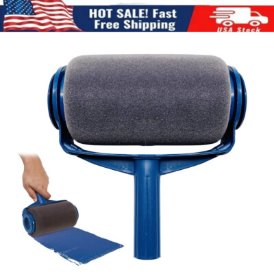 Sponge Paint Roller Brush Hand-Held No Drip Paint Roller with Paint Inside