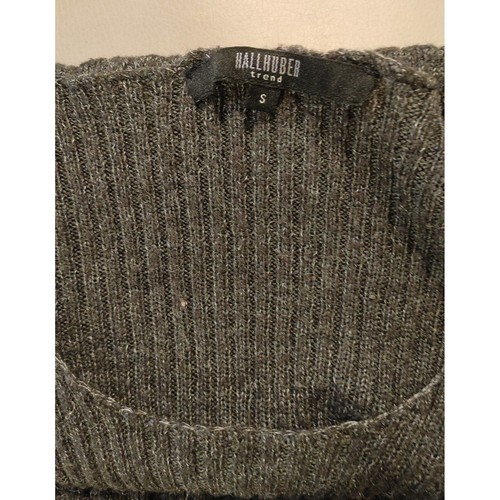 Sweater Dress Hallhuber Trend Gray Size Small Belt Loops Mohair Wool Nylon Poly - Picture 10 of 10
