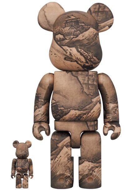 【楽ギフ_のし宛書】 BE@RBRICK 100 & 400% 秋冬山水図(冬景図) 国宝 雪舟(Sesshu) キューブリック、ベアブリック