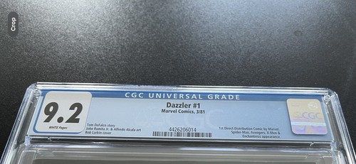 DAZZLER #1 1981 9.2/NM White Pages 1st Direct Distribution Marvel - Picture 8 of 9