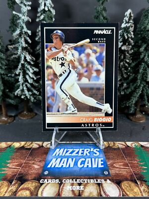1992 Score Pinnacle Baseball Craig Biggio Astros Base Card 140