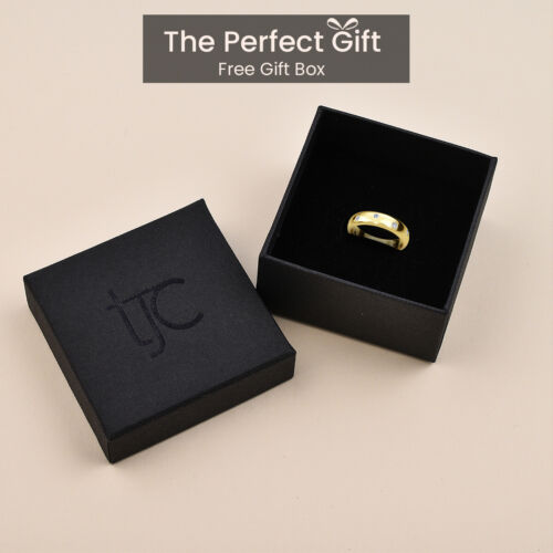 TJC Diamant Band Ring für Damen in 14 Karat Gold über Silber Größe Q TCW 0,1kt. - Bild 1 von 12
