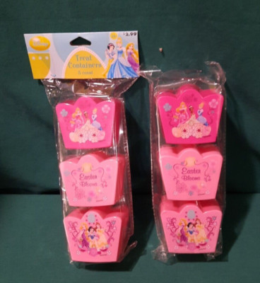 Disney Princesses Treat Container 2pks 3 each Birthday Easter Party Favor