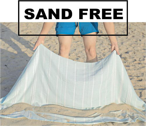 Cotton Turkish Beach Towels Quick Dry Sand Free Oversized Bath Pool Swim Towel E - Picture 5 of 6
