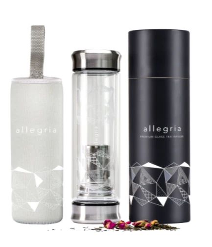 Tea Infuser Travel Mug | Insulated Sweatproof Stainless Steel Loose Tea Steeper