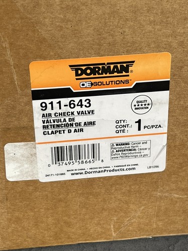 Dorman 911-643 Secondary Air Injection Check Valve fits 2020 Toyota Sequoia - Bild 8 von 15