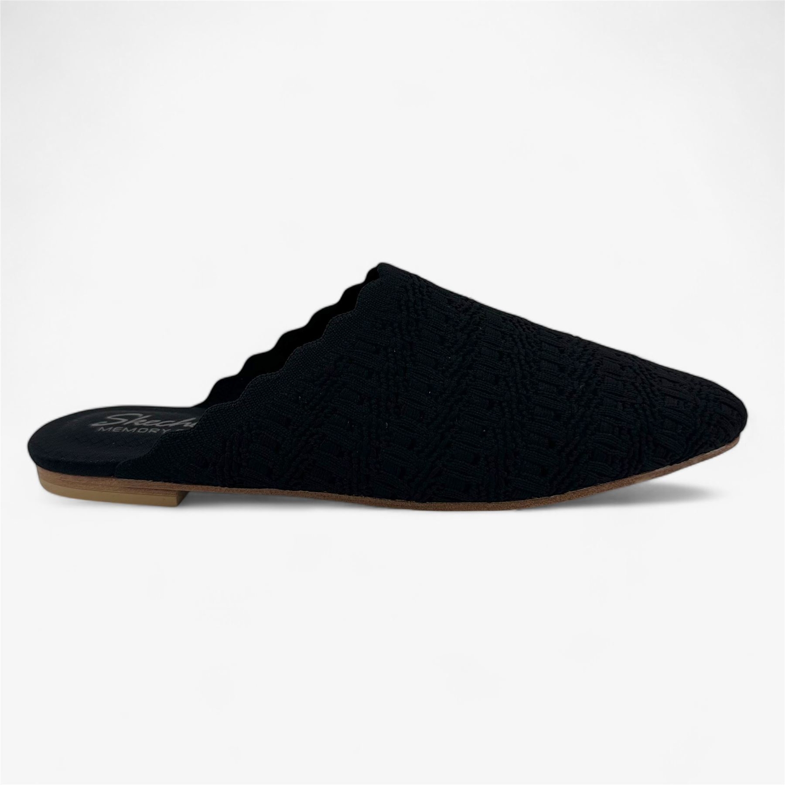 Skechers Cleo Snip Sweet Daffodil Черные женские повседневные туфли на плоской подошве