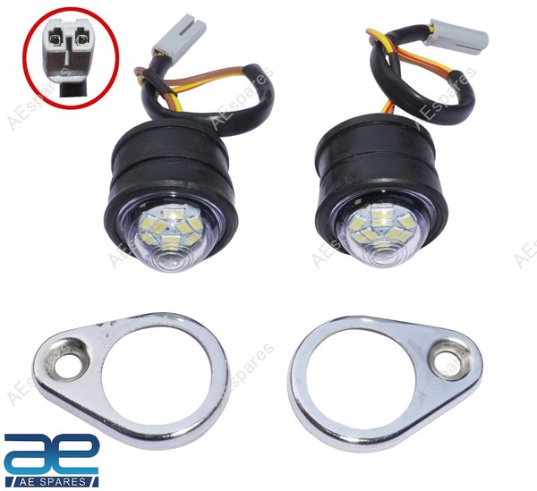 WeißEs Led-Pilotparklicht-Set FüR Royal Enfield Neue Classic Reborn 350 GEC-image