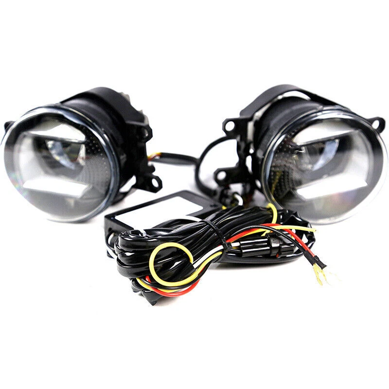 Fit 2009 - 2015 丰田 Venza LED DRL 雾灯透明镜头转向信号 LH+RH — 第 2/4 张图片