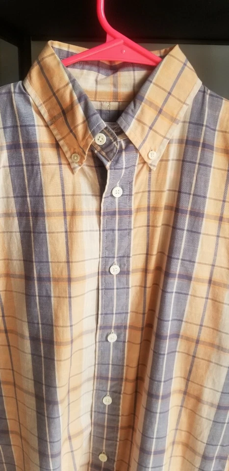 Jack Spade Mens Button Front Dress Shirt Bleecker Street Plaid XS - Image 4 of 4