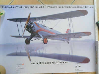 Poster: FW ''Stieglitz'' in der Bremenhalle am Airport, 28.1.99