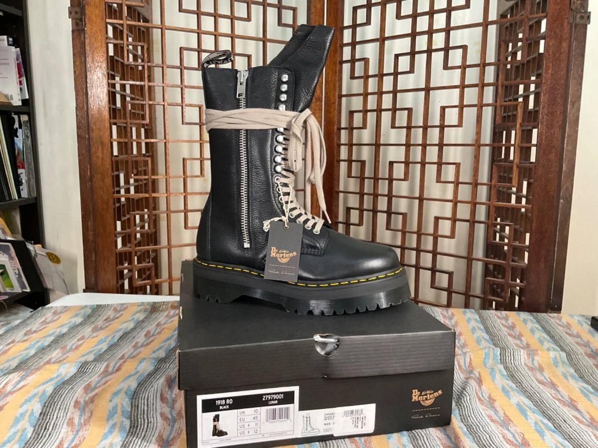 Dr Martens X Rick Owens Owen’s 1918 Platform Boots 27979001 US Mens 11 EU 45
