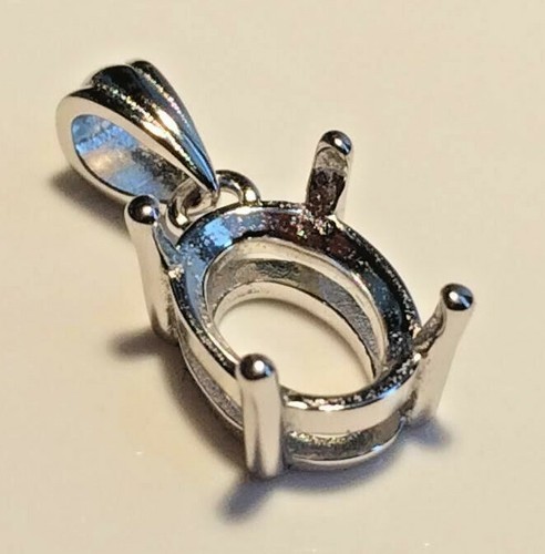 Pendant Blanks Solid Sterling Silver - For Cab & Faceted Stones 8x6mm to 30x20mm - Picture 8 of 40