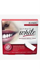 Ultimate White Whitening Dental Strips   6 Strips Exp:07/26