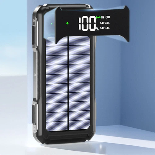 Solar Power Bank 20000mAh 4 USB Backup External Battery Charger for Cell Phone - Picture 3 of 12
