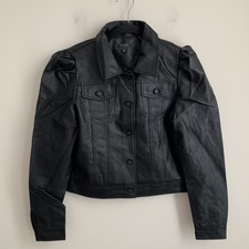 Chocolate U.s.a Women Leather Jacket Black S