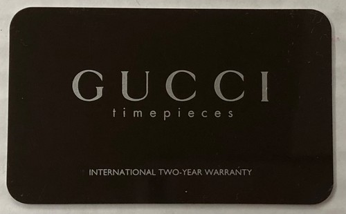 Gucci Timepieces Watch Two year warranty Book with International warranty card - Picture 3 of 4