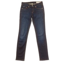 Rag & Bone Skinny Blue Jeans Womens 26 Dark Blue Denim Made in USA