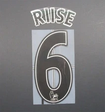 2007 - 2013 OFFICIAL SPORTING ID LEXTRA RIISE 6 PLAYER SIZE BLACK NAMESET