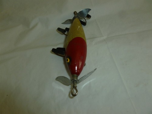 Vintage 3-1/4 Inch Unbranded Wood (South Bend Surf-Oreno?) Lure Lot H-444 - 第 5/11 張圖片