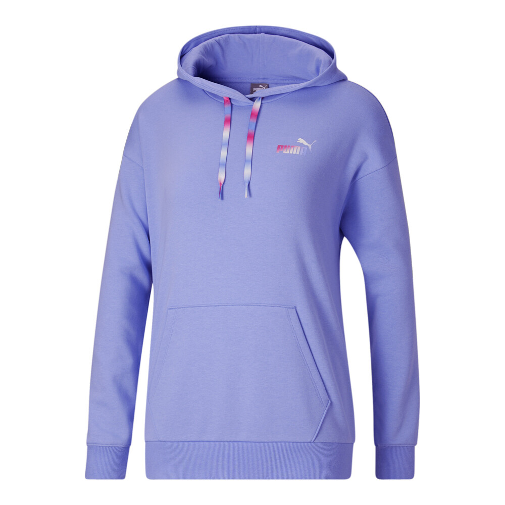 Женская фиолетовая повседневная верхняя одежда с капюшоном Puma Elevated Essentials Ombre Hoodie 67590327